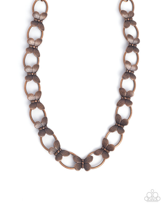 Fluttering Form - Complete Look - Copper - Paparazzi Product Image