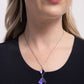 Daily Diamonds - Purple - Paparazzi Necklace Image