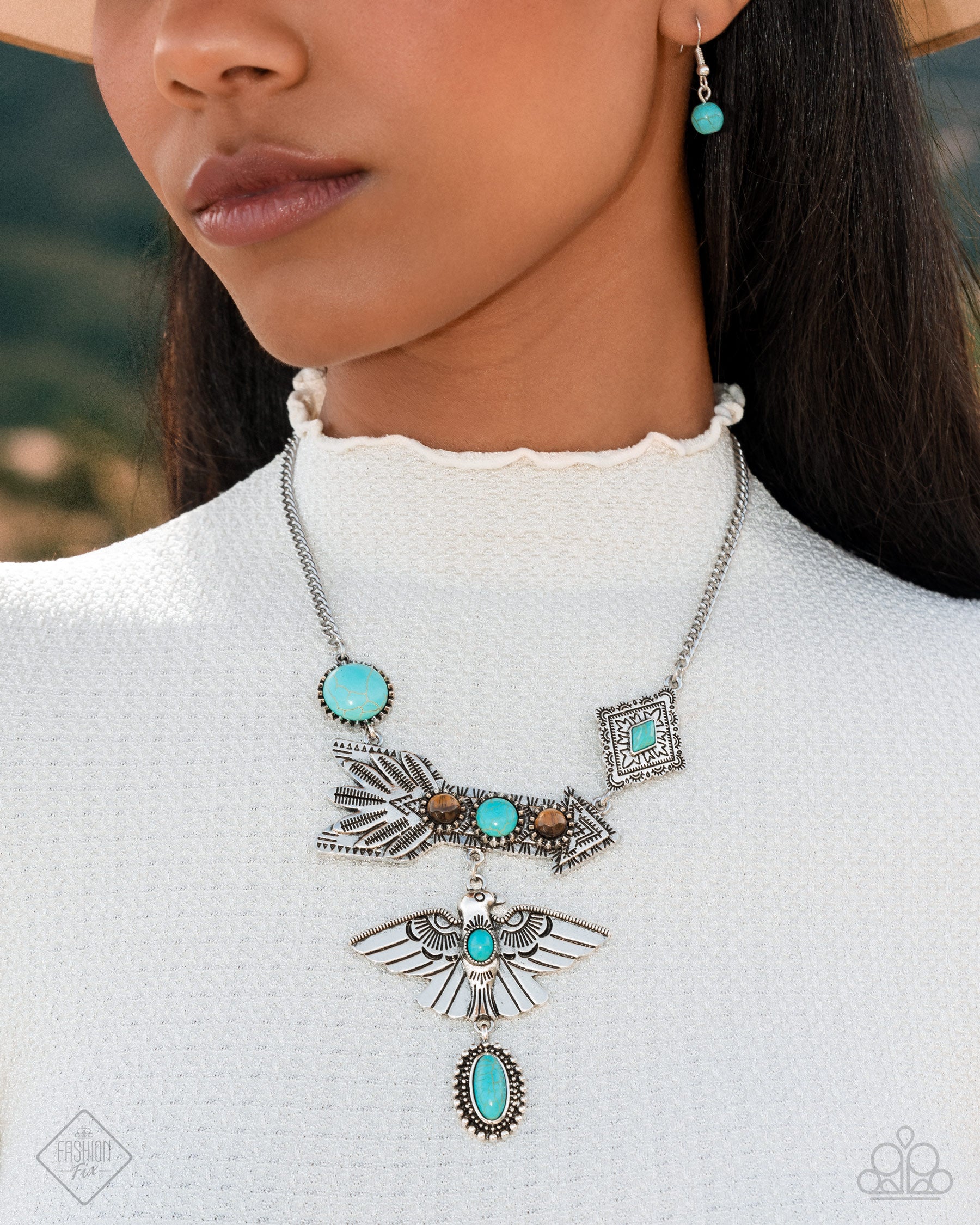 Earthy Exposé - Blue - Paparazzi Necklace Image