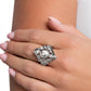 Dazzling Dignity - White - Paparazzi Ring Image