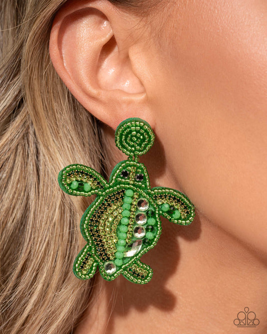 Turtle Tapestry - Paparazzi Earring Image