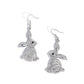 Bunny Bling - White - Paparazzi Earring Image