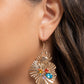Capricious Crab - Gold - Paparazzi Earring Image