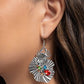 Capricious Crab - Red - Paparazzi Earring Image