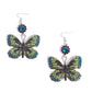 Fluttering Feature - Green - Paparazzi Earring Image