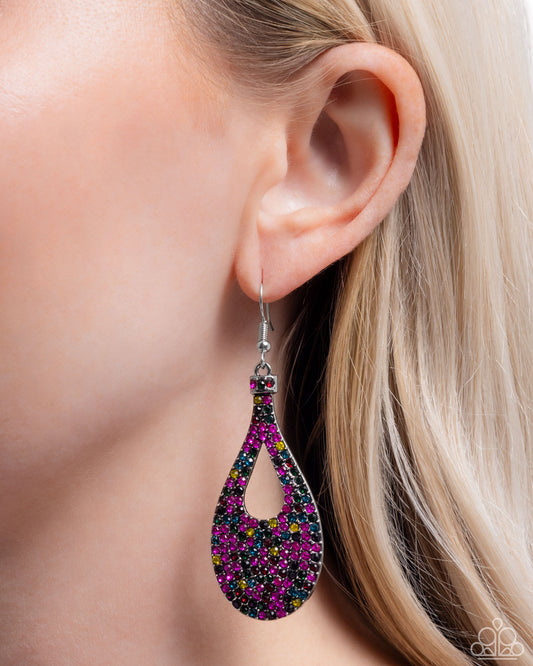 Teardrop Tremolo - Paparazzi Earring Image