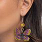 Fluttering Feature - Pink - Paparazzi Earring Image
