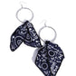 Bandana Belleza - Blue - Paparazzi Earring Image