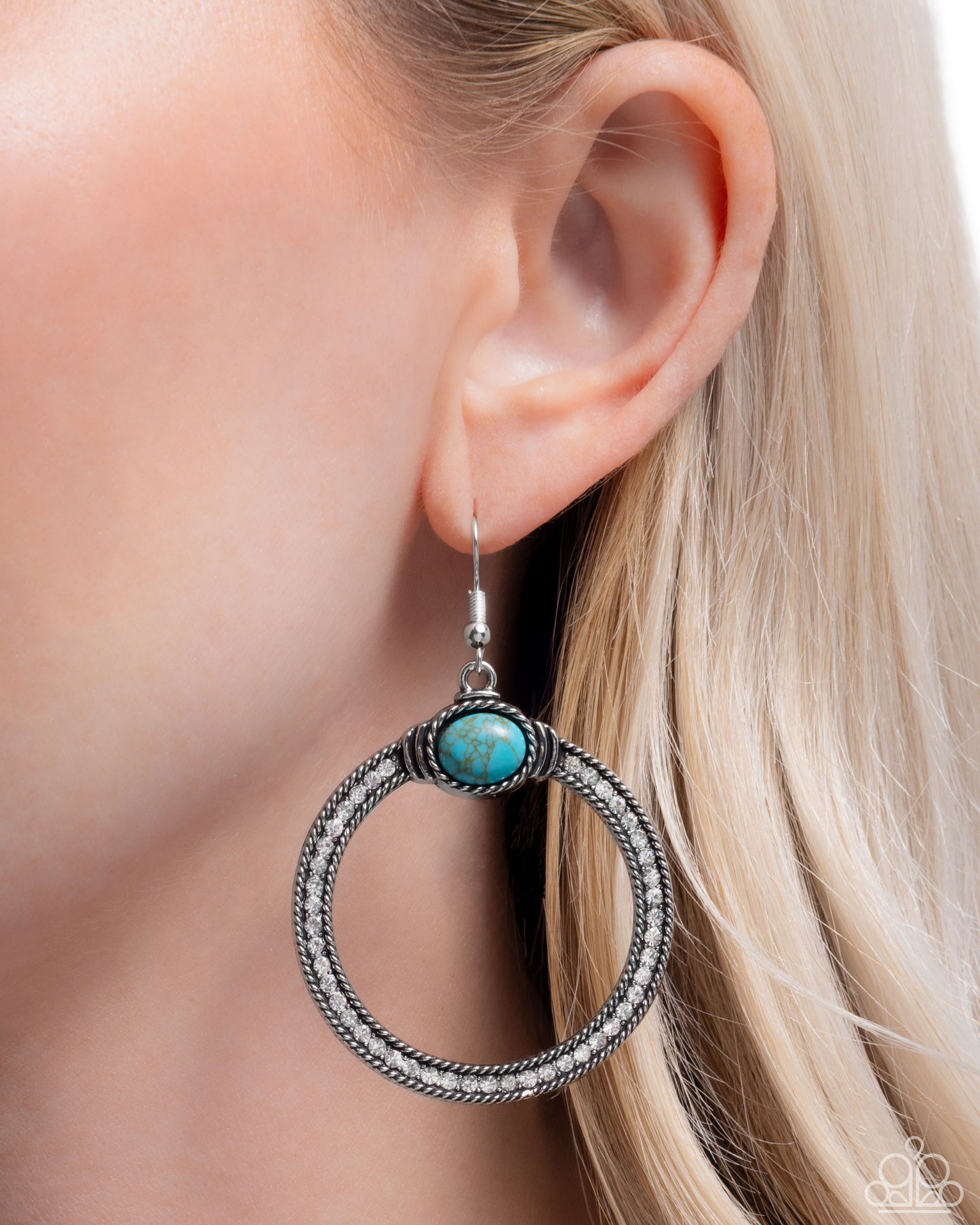 Radical Rusticity - Blue - Paparazzi Earring Image