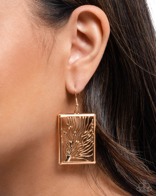 Textured Trial - Paparazzi Earring Image