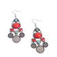 Chandelier Candor - Red - Paparazzi Earring Image