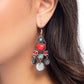 Chandelier Candor - Red - Paparazzi Earring Image