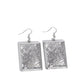 Textured Trial - Silver - Paparazzi Earring Image
