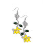 Floral Fractal - Yellow - Paparazzi Earring Image