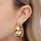 Subtle Sheen - Gold - Paparazzi Earring Image