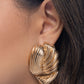Carnivale Confidence - Gold - Paparazzi Earring Image