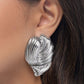 Carnivale Confidence - Silver - Paparazzi Earring Image