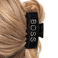 Boss Backdrop - Black - Paparazzi Hair Accessories Image
