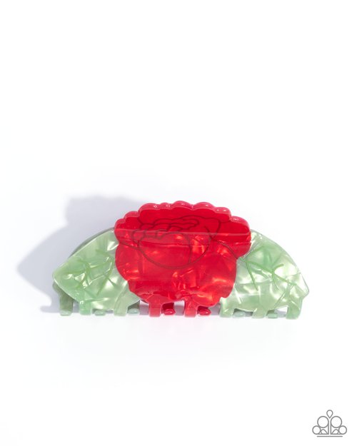 Blooming Baddie - Red - Paparazzi Hair Accessories Image