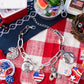 Adorably All American - Red - Paparazzi Bracelet Image