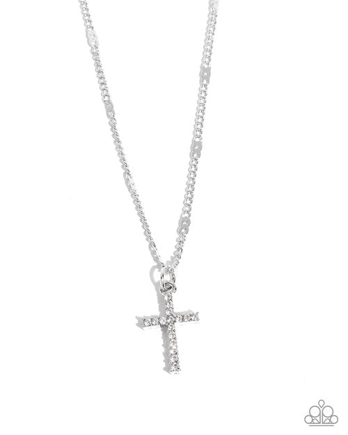 Endless Faith - White - Paparazzi Necklace Image