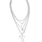 Coquette Cascade - White - Paparazzi Necklace Image