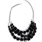 Reliant Rows - Black - Paparazzi Necklace Image