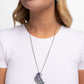 Radiant Raven - Blue - Paparazzi Necklace Image