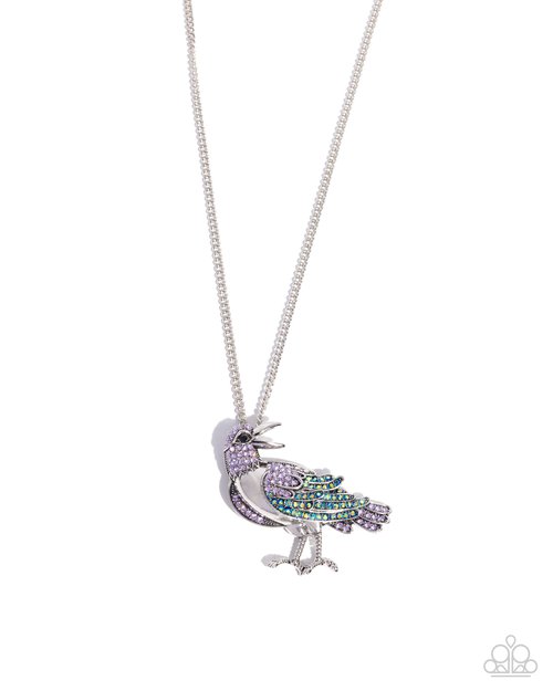 Radiant Raven - Purple - Paparazzi Necklace Image
