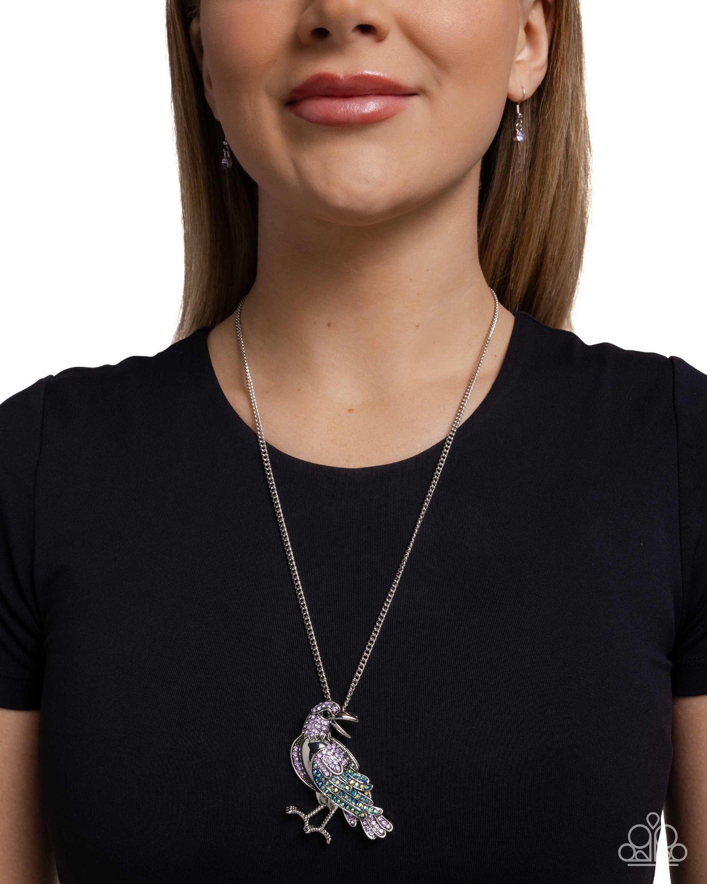 Radiant Raven - Purple - Paparazzi Necklace Image