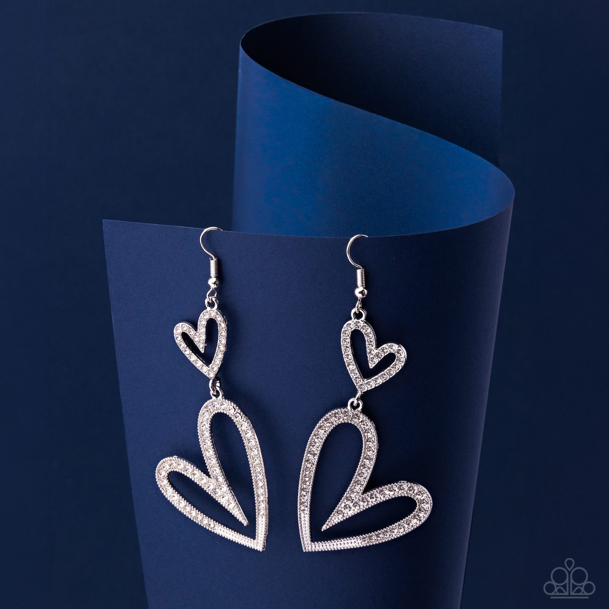 Power Couple - White - Paparazzi Earring Image