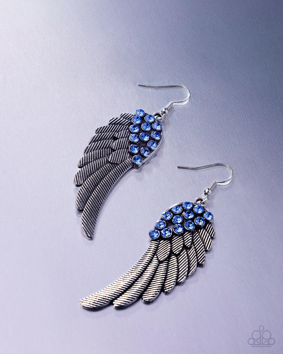 Angelic Abundance - Blue - Paparazzi Earring Image