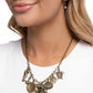 Coastal Composure - Brass - Paparazzi Necklace Image