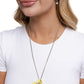 Floral Front - Yellow - Paparazzi Necklace Image