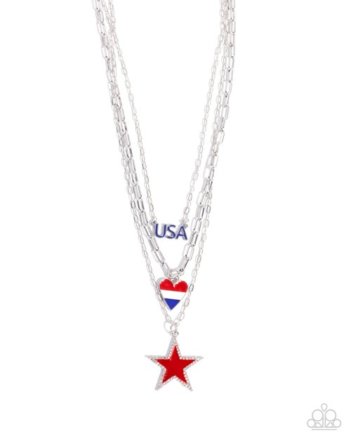 Unforgettable USA - Paparazzi Necklace Image