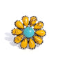 Firm Florals - Yellow - Paparazzi Ring Image