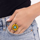 Firm Florals - Yellow - Paparazzi Ring Image