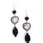 Smitten Sway - Black - Paparazzi Earring Image