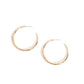 Sleek Selvage - Gold - Paparazzi Earring Image