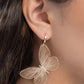Fluttering Folk - Gold - Paparazzi Earring Image