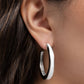 Painted Prowess - White - Paparazzi Earring Image