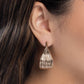 Curly Comfort - Gold - Paparazzi Earring Image