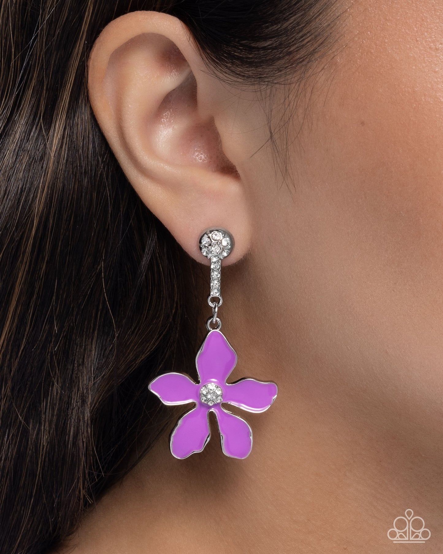Floral Fleet - Purple - Paparazzi Earring Image