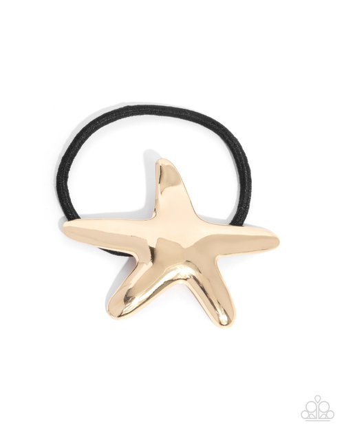 Sleek Starfish - Gold - Paparazzi Hair Accessories Image