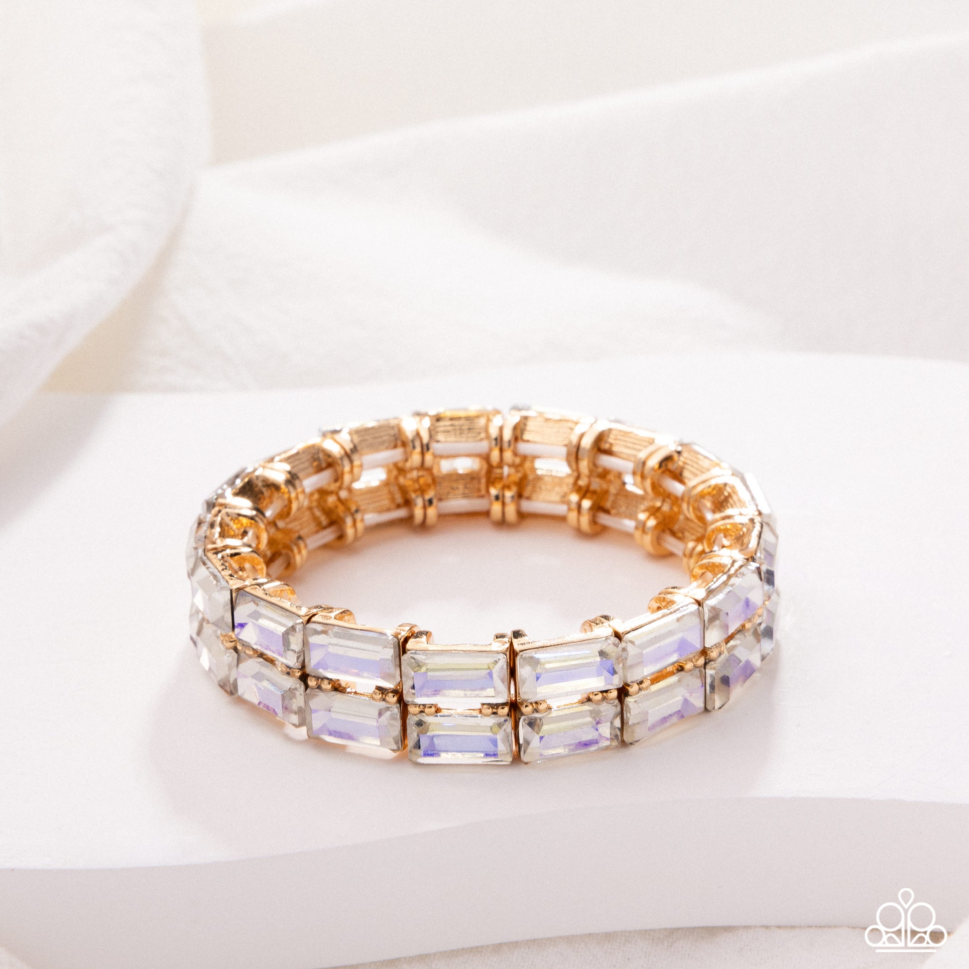 Symmetrical Statement - Yellow - Paparazzi Bracelet Image