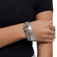 Belted Brilliance - White - Paparazzi Bracelet Image