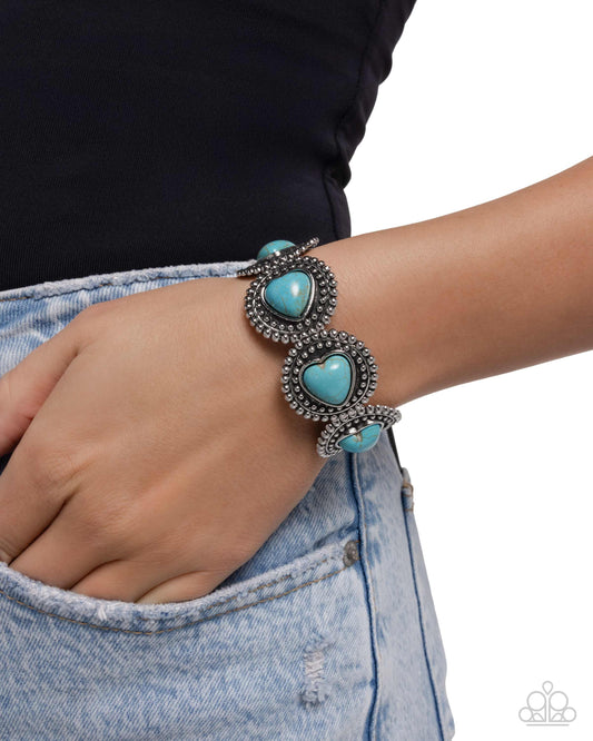 Rural Romance - Blue - Paparazzi Bracelet Image