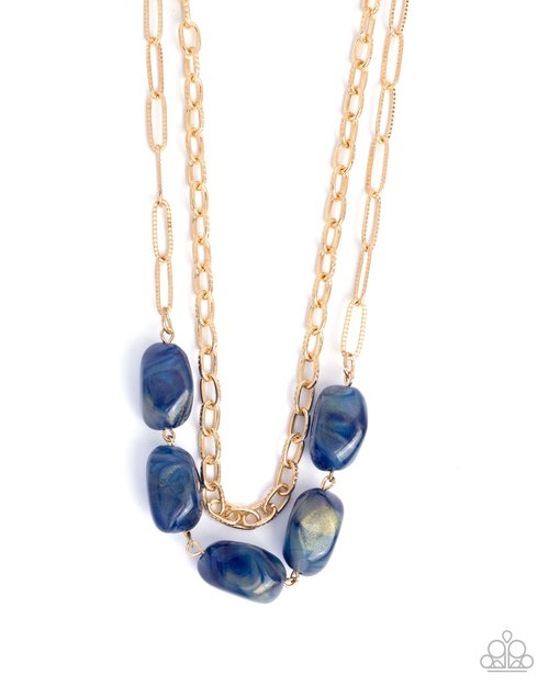 Adorable Acrylics - Blue - Paparazzi Necklace Image