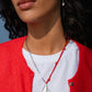 Sailboat Shimmer - Red - Paparazzi Necklace Image