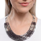 Cylindrical Craze - Silver - Paparazzi Necklace Image